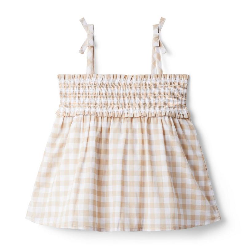 The Leilani Gingham Smocked Top - Janie And Jack